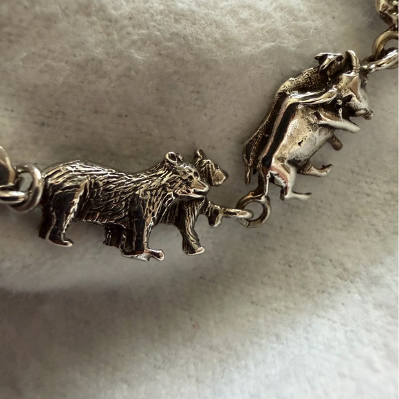Sterling Silver Noah’s Ark Animal & Boat Bracelet - Picture 8 of 16